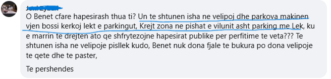 Koment ne postimin e kryebashkiakut